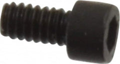 Holo-Krome - #0-80 UNF Hex Socket Drive, Socket Cap Screw - Alloy Steel, Black Oxide Finish, Fully Threaded, 1/8" Length Under Head - Americas Industrial Supply