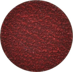 Norton - 1-1/2" Disc Diam, 60 Grit, Ceramic Alumina Quick Change Disc - Type R Attaching System, Coated, Red, Medium Grade, 30,000 RPM, R981 Series - Americas Industrial Supply
