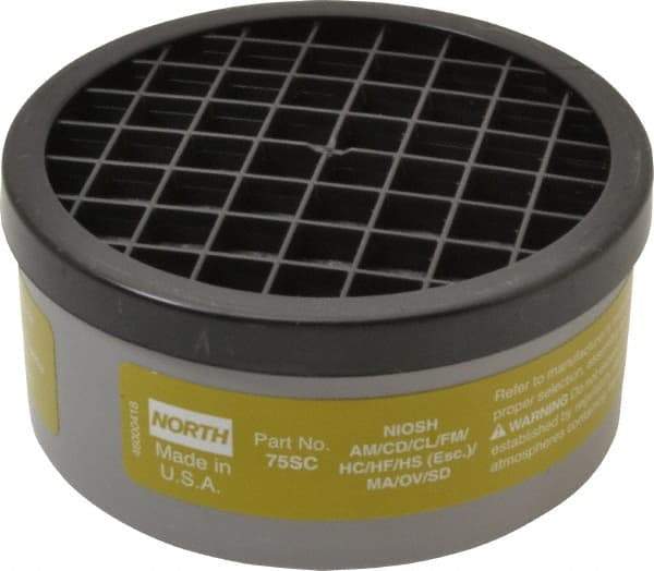 North - Olive Cartridge - Series 5500, 7700, 5400, 7600, Protects Against Acid Gas, Organic Vapor - Americas Industrial Supply