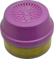 North - Olive and Purple P100 Cartridge and Filter Combination - Series 5500, 7700, 5400, 7600, Protects Against Acid Gas, Organic Vapor - Americas Industrial Supply