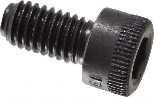 Holo-Krome - #10-32 UNF Hex Socket Drive, Socket Cap Screw - Alloy Steel, Black Oxide Finish, Fully Threaded, 3/8" Length Under Head - Americas Industrial Supply