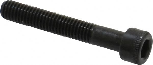 Holo-Krome - #10-32 UNF Hex Socket Drive, Socket Cap Screw - Alloy Steel, Black Oxide Finish, Partially Threaded, 1-1/4" Length Under Head - Americas Industrial Supply