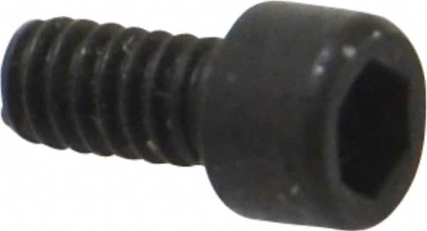Holo-Krome - #2-56 UNC Hex Socket Drive, Socket Cap Screw - Alloy Steel, Black Oxide Finish, Fully Threaded, 3/16" Length Under Head - Americas Industrial Supply