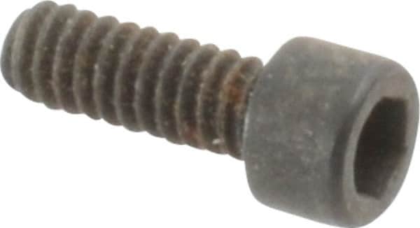 Holo-Krome - #2-56 UNC Hex Socket Drive, Socket Cap Screw - Alloy Steel, Black Oxide Finish, Fully Threaded, 1/4" Length Under Head - Americas Industrial Supply