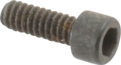 Holo-Krome - #2-56 UNC Hex Socket Drive, Socket Cap Screw - Alloy Steel, Black Oxide Finish, Fully Threaded, 1/4" Length Under Head - Americas Industrial Supply