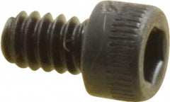 Holo-Krome - #4-40 UNC Hex Socket Drive, Socket Cap Screw - Alloy Steel, Black Oxide Finish, Fully Threaded, 3/16" Length Under Head - Americas Industrial Supply