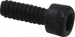 Holo-Krome - #4-40 UNC Hex Socket Drive, Socket Cap Screw - Alloy Steel, Black Oxide Finish, Fully Threaded, 5/16" Length Under Head - Americas Industrial Supply