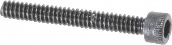 Holo-Krome - #4-40 UNC Hex Socket Drive, Socket Cap Screw - Alloy Steel, Black Oxide Finish, Fully Threaded, 7/8" Length Under Head - Americas Industrial Supply