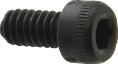 Holo-Krome - #5-40 UNC Hex Socket Drive, Socket Cap Screw - Alloy Steel, Black Oxide Finish, Fully Threaded, 1/4" Length Under Head - Americas Industrial Supply