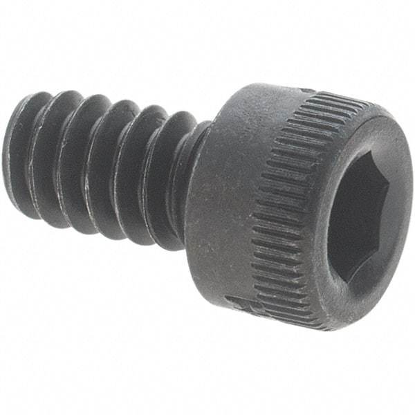 Holo-Krome - #6-32 UNC Hex Socket Drive, Socket Cap Screw - Alloy Steel, Black Oxide Finish, Fully Threaded, 1/4" Length Under Head - Americas Industrial Supply