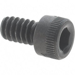 Holo-Krome - #6-32 UNC Hex Socket Drive, Socket Cap Screw - Alloy Steel, Black Oxide Finish, Fully Threaded, 1/4" Length Under Head - Americas Industrial Supply