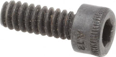 Holo-Krome - #6-32 UNC Hex Socket Drive, Socket Cap Screw - Alloy Steel, Black Oxide Finish, Fully Threaded, 3/8" Length Under Head - Americas Industrial Supply