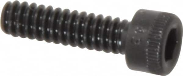 Holo-Krome - #6-32 UNC Hex Socket Drive, Socket Cap Screw - Alloy Steel, Black Oxide Finish, Fully Threaded, 1/2" Length Under Head - Americas Industrial Supply