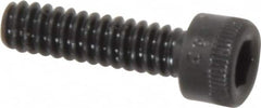 Holo-Krome - #6-32 UNC Hex Socket Drive, Socket Cap Screw - Alloy Steel, Black Oxide Finish, Fully Threaded, 1/2" Length Under Head - Americas Industrial Supply