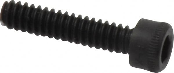 Holo-Krome - #6-32 UNC Hex Socket Drive, Socket Cap Screw - Alloy Steel, Black Oxide Finish, Fully Threaded, 5/8" Length Under Head - Americas Industrial Supply
