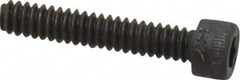 Holo-Krome - #6-32 UNC Hex Socket Drive, Socket Cap Screw - Alloy Steel, Black Oxide Finish, Fully Threaded, 3/4" Length Under Head - Americas Industrial Supply