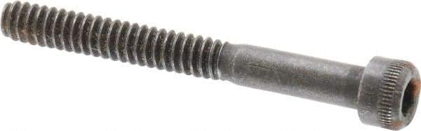 Holo-Krome - #6-32 UNC Hex Socket Drive, Socket Cap Screw - Alloy Steel, Black Oxide Finish, Partially Threaded, 1-1/4" Length Under Head - Americas Industrial Supply