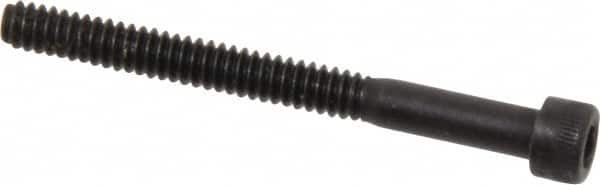 Holo-Krome - #6-32 UNC Hex Socket Drive, Socket Cap Screw - Alloy Steel, Black Oxide Finish, Partially Threaded, 1-1/2" Length Under Head - Americas Industrial Supply