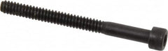 Holo-Krome - #6-32 UNC Hex Socket Drive, Socket Cap Screw - Alloy Steel, Black Oxide Finish, Partially Threaded, 1-1/2" Length Under Head - Americas Industrial Supply