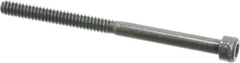 Holo-Krome - #6-32 UNC Hex Socket Drive, Socket Cap Screw - Alloy Steel, Black Oxide Finish, Partially Threaded, 2" Length Under Head - Americas Industrial Supply