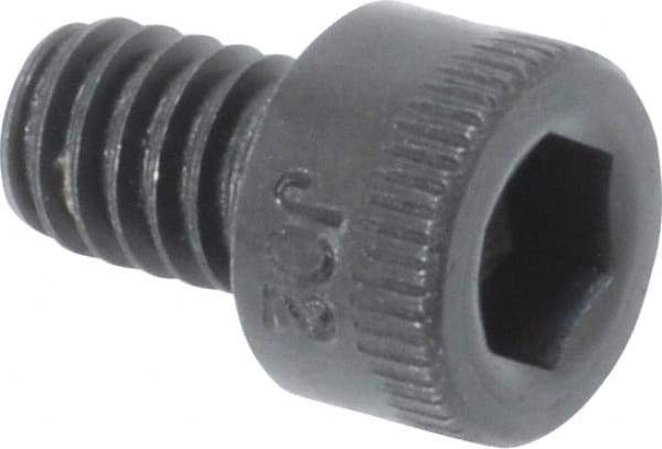Holo-Krome - #8-32 UNC Hex Socket Drive, Socket Cap Screw - Alloy Steel, Black Oxide Finish, Fully Threaded, 1/4" Length Under Head - Americas Industrial Supply