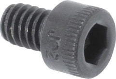 Holo-Krome - #8-32 UNC Hex Socket Drive, Socket Cap Screw - Alloy Steel, Black Oxide Finish, Fully Threaded, 1/4" Length Under Head - Americas Industrial Supply