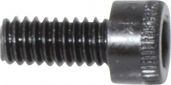 Holo-Krome - #8-32 UNC Hex Socket Drive, Socket Cap Screw - Alloy Steel, Black Oxide Finish, Fully Threaded, 3/8" Length Under Head - Americas Industrial Supply
