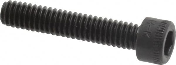 Holo-Krome - #8-32 UNC Hex Socket Drive, Socket Cap Screw - Alloy Steel, Black Oxide Finish, Fully Threaded, 7/8" Length Under Head - Americas Industrial Supply