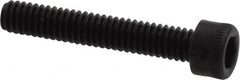 Holo-Krome - #8-32 UNC Hex Socket Drive, Socket Cap Screw - Alloy Steel, Black Oxide Finish, Fully Threaded, 1" Length Under Head - Americas Industrial Supply