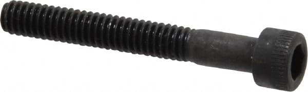 Holo-Krome - #8-32 UNC Hex Socket Drive, Socket Cap Screw - Alloy Steel, Black Oxide Finish, Partially Threaded, 1-1/4" Length Under Head - Americas Industrial Supply
