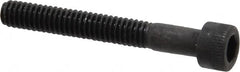 Holo-Krome - #8-32 UNC Hex Socket Drive, Socket Cap Screw - Alloy Steel, Black Oxide Finish, Partially Threaded, 1-1/4" Length Under Head - Americas Industrial Supply