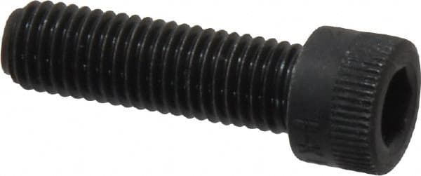 Holo-Krome - 1/4-28 UNF Hex Socket Drive, Socket Cap Screw - Alloy Steel, Black Oxide Finish, Fully Threaded, 7/8" Length Under Head - Americas Industrial Supply