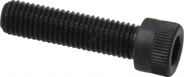 Holo-Krome - 1/4-28 UNF Hex Socket Drive, Socket Cap Screw - Alloy Steel, Black Oxide Finish, Fully Threaded, 1" Length Under Head - Americas Industrial Supply