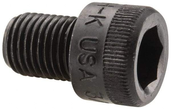 Holo-Krome - 3/8-24 UNF Hex Socket Drive, Socket Cap Screw - Alloy Steel, Black Oxide Finish, Fully Threaded, 1/2" Length Under Head - Americas Industrial Supply