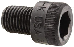 Holo-Krome - 3/8-24 UNF Hex Socket Drive, Socket Cap Screw - Alloy Steel, Black Oxide Finish, Fully Threaded, 1/2" Length Under Head - Americas Industrial Supply