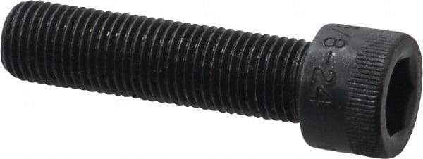 Holo-Krome - 3/8-24 UNF Hex Socket Drive, Socket Cap Screw - Alloy Steel, Black Oxide Finish, Fully Threaded, 1-1/2" Length Under Head - Americas Industrial Supply