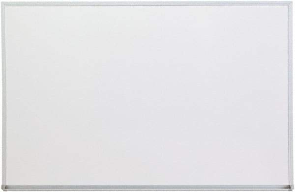 UNIVERSAL - 24" High x 36" Wide Melamine Dry Erase Board with 3/4" Rail - Aluminum, 5/8" Deep - Americas Industrial Supply