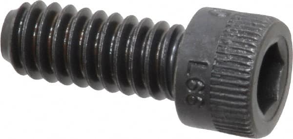 Holo-Krome - 1/4-20 UNC Hex Socket Drive, Socket Cap Screw - Alloy Steel, Black Oxide Finish, Fully Threaded, 5/8" Length Under Head - Americas Industrial Supply