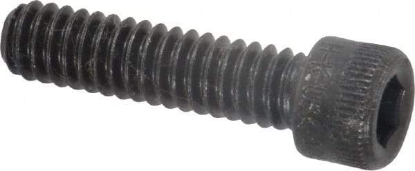 Holo-Krome - 1/4-20 UNC Hex Socket Drive, Socket Cap Screw - Alloy Steel, Black Oxide Finish, Fully Threaded, 1" Length Under Head - Americas Industrial Supply