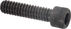 Holo-Krome - 1/4-20 UNC Hex Socket Drive, Socket Cap Screw - Alloy Steel, Black Oxide Finish, Fully Threaded, 1" Length Under Head - Americas Industrial Supply