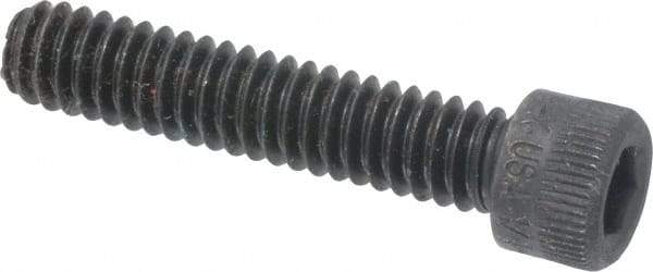 Holo-Krome - 1/4-20 UNC Hex Socket Drive, Socket Cap Screw - Alloy Steel, Black Oxide Finish, Fully Threaded, 1-1/4" Length Under Head - Americas Industrial Supply