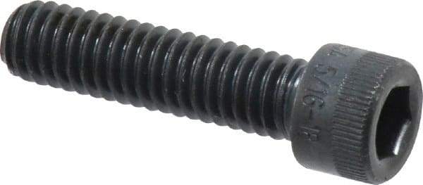 Holo-Krome - 5/16-18 UNC Hex Socket Drive, Socket Cap Screw - Alloy Steel, Black Oxide Finish, Fully Threaded, 1-1/4" Length Under Head - Americas Industrial Supply