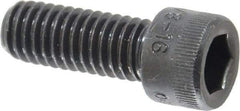 Holo-Krome - 3/8-16 UNC Hex Socket Drive, Socket Cap Screw - Alloy Steel, Black Oxide Finish, Fully Threaded, 1" Length Under Head - Americas Industrial Supply