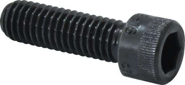 Holo-Krome - 3/8-16 UNC Hex Socket Drive, Socket Cap Screw - Alloy Steel, Black Oxide Finish, Fully Threaded, 1-1/4" Length Under Head - Americas Industrial Supply