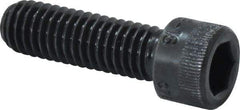 Holo-Krome - 3/8-16 UNC Hex Socket Drive, Socket Cap Screw - Alloy Steel, Black Oxide Finish, Fully Threaded, 1-1/4" Length Under Head - Americas Industrial Supply