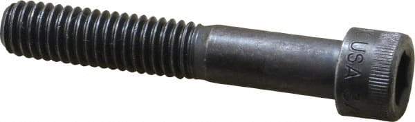 Holo-Krome - 3/8-16 UNC Hex Socket Drive, Socket Cap Screw - Alloy Steel, Black Oxide Finish, Partially Threaded, 2-1/4" Length Under Head - Americas Industrial Supply