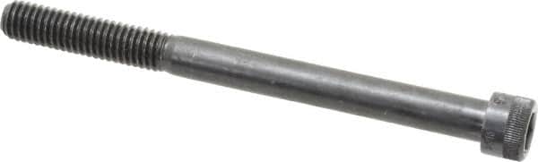 Holo-Krome - 3/8-16 UNC Hex Socket Drive, Socket Cap Screw - Alloy Steel, Black Oxide Finish, Partially Threaded, 4-1/2" Length Under Head - Americas Industrial Supply