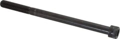 Holo-Krome - 3/8-16 UNC Hex Socket Drive, Socket Cap Screw - Alloy Steel, Black Oxide Finish, Partially Threaded, 5-1/2" Length Under Head - Americas Industrial Supply