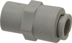Parker - 3/8" Outside Diam, 1/4 NPTF, Acetal Push-to-Connect Tube Female Connector - 300 Max psi, Tan - Americas Industrial Supply