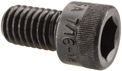 Holo-Krome - 7/16-14 UNC Hex Socket Drive, Socket Cap Screw - Alloy Steel, Black Oxide Finish, Fully Threaded, 3/4" Length Under Head - Americas Industrial Supply